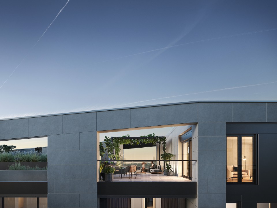 Luxus Penthouse - Dachterasse HPQ Living Frankfurt Kaufen